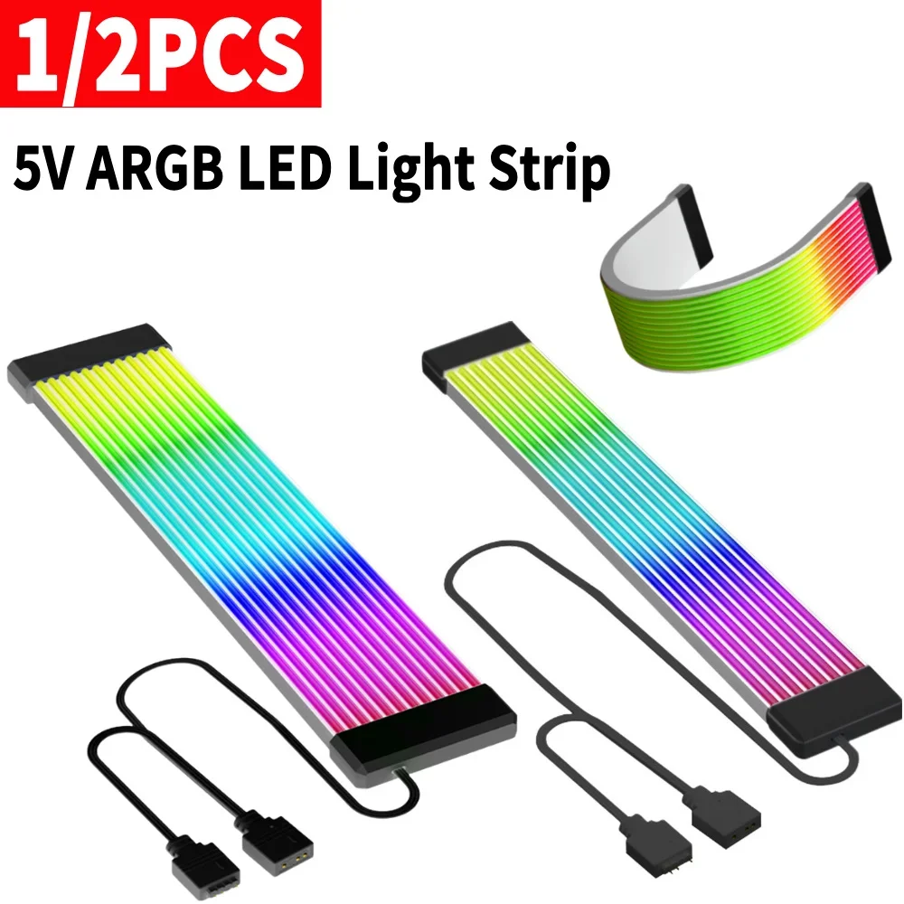 

5 В ARGB светодиодная лента 8/24-контактный удлинительный кабель питания материнской платы Aura Sync гибкий для DIY настольный компьютер лампа полоса декора