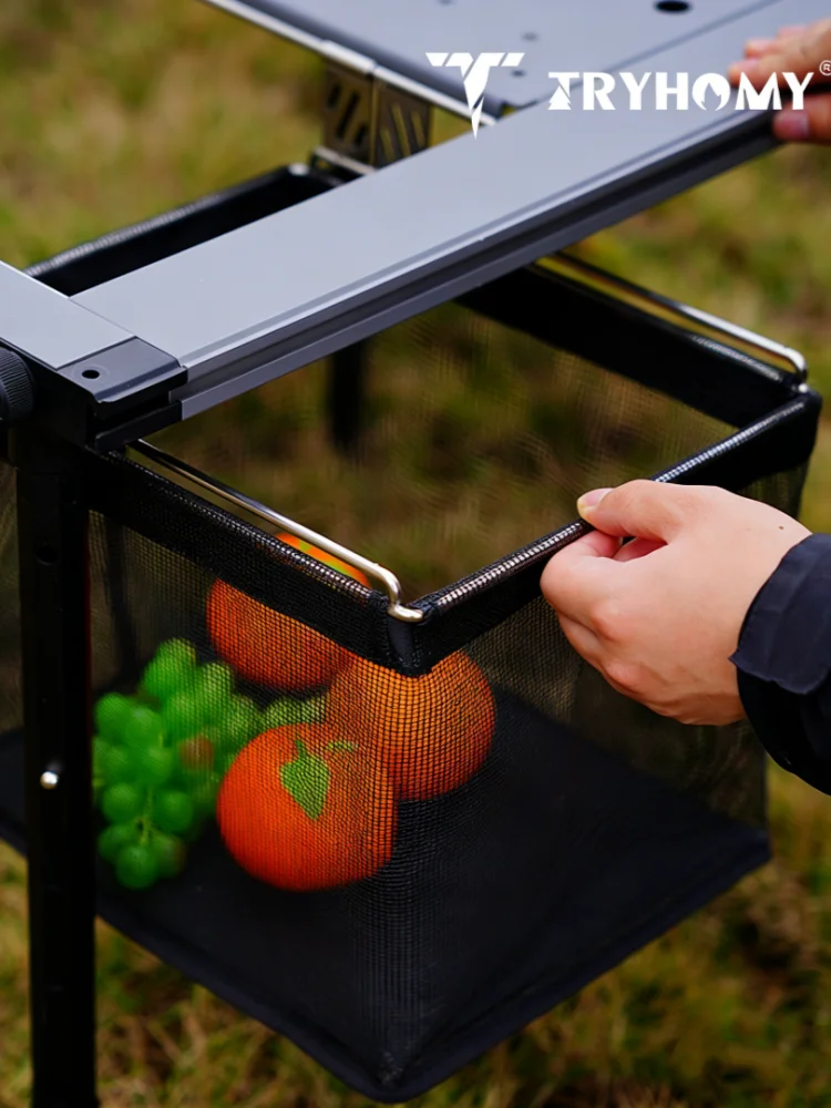Faltbarer 1-Einheiten-Netz-Abtropfkorb für Outdoor IGT Camping Aufbewahrungsbox, 1 Einheit Ausziehbarer Netz-Abtropfkorb IGT Zubehör – Detail 10
