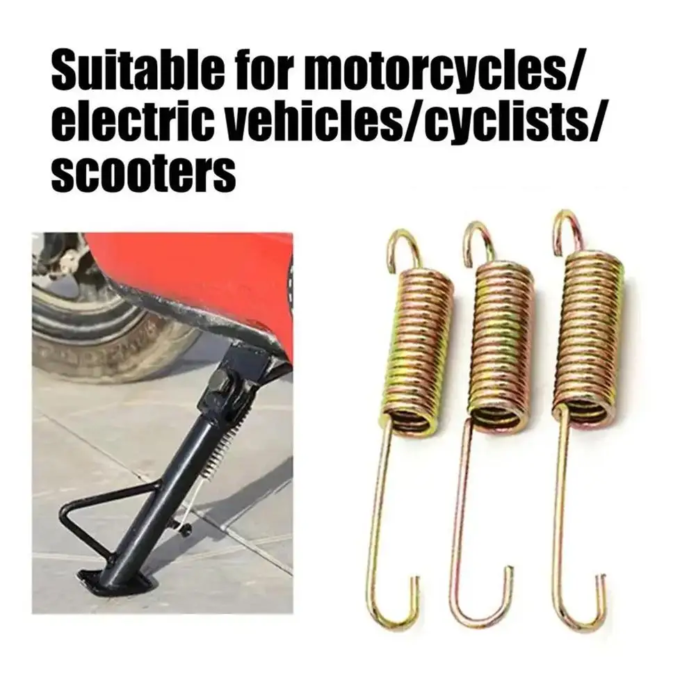 Motorcycle Kickstand Spring Foot Kickstand Spring Metal Pedal Return Spring Practical Stand Spring Replacement For Elctricbike