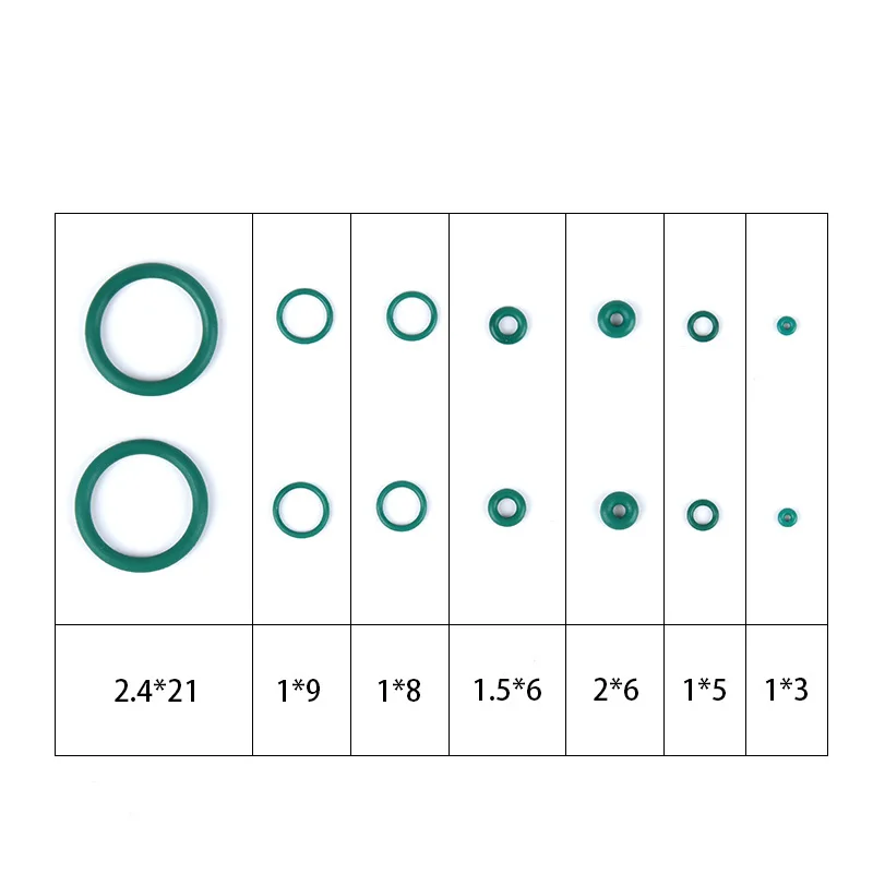 Juego de juntas tóricas de silicona planas verdes para reparación de pistola de juguete Glock G17 G19 GBB Marui TM, herramientas de mantenimiento de pistola de aire compatibles