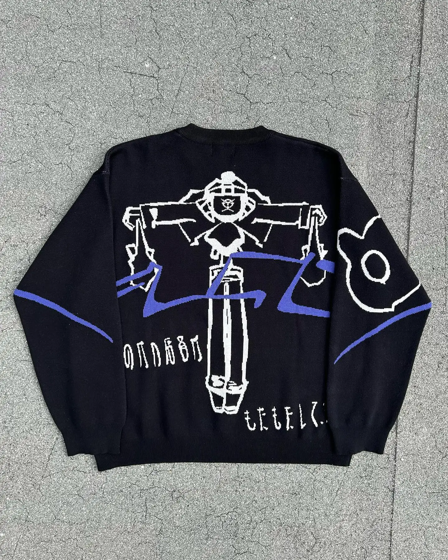 Suéter de Ángel de punto para hombres y mujeres, ropa de calle de Hip Hop, jersey con estampado de retrato gótico, Harajuku suéter de gran tamaño, Otoño, nuevo