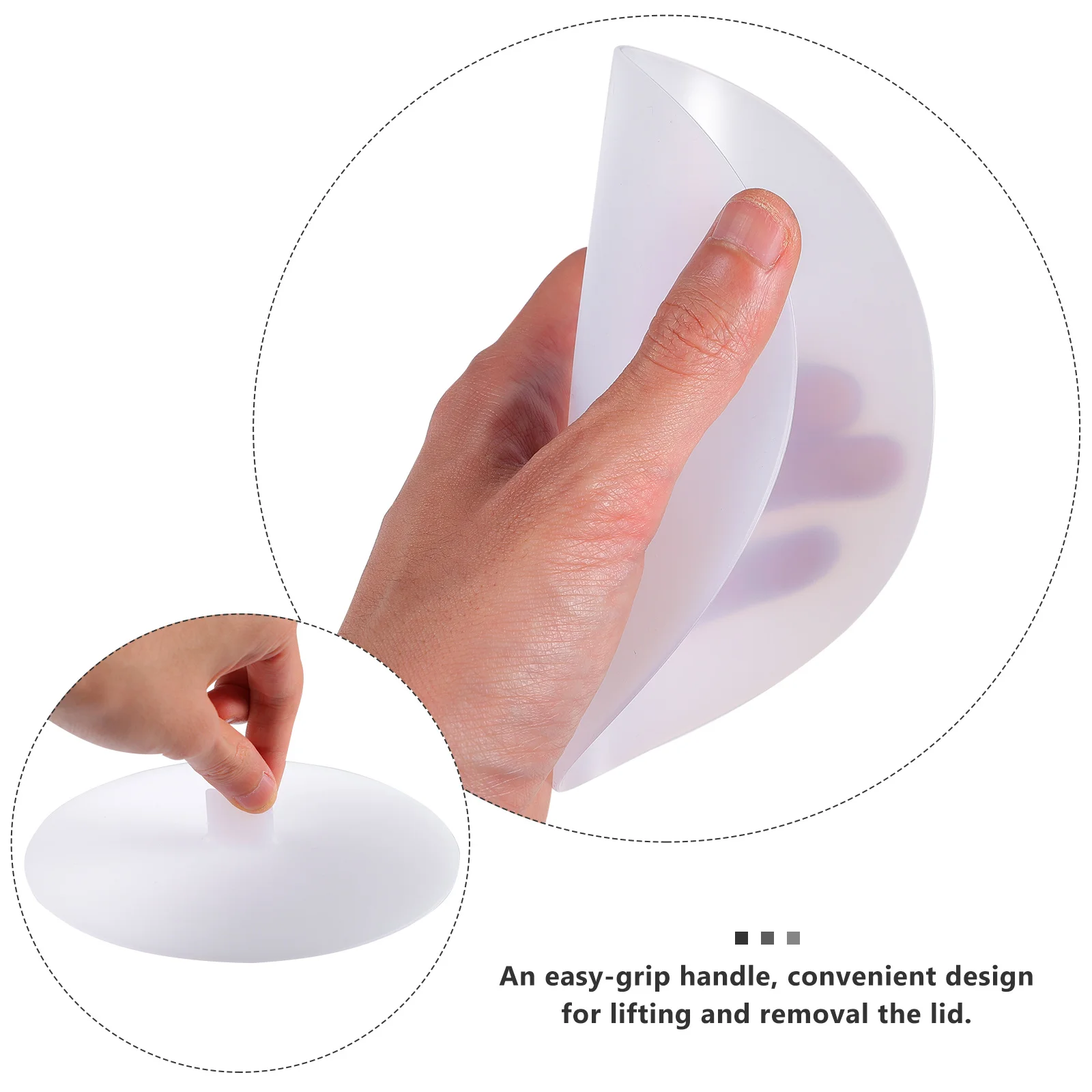 

2pcs Silicone Suction Stretch Lid Food Grade Microwave Cover For Kitchen Storage Reusable Container Lids Dishwasher Safe