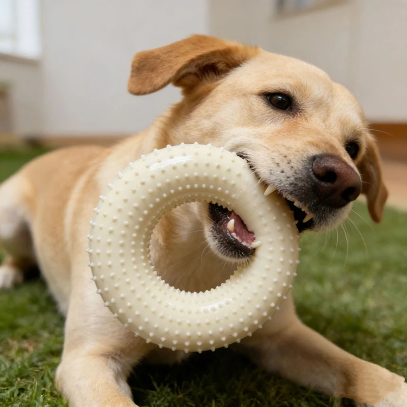 

Dog Chewing Toy Bored Animals Calm Down Companion Chew Ring Toy Pets Interactive Dog Toys Training Flyer Toys pet Supplies