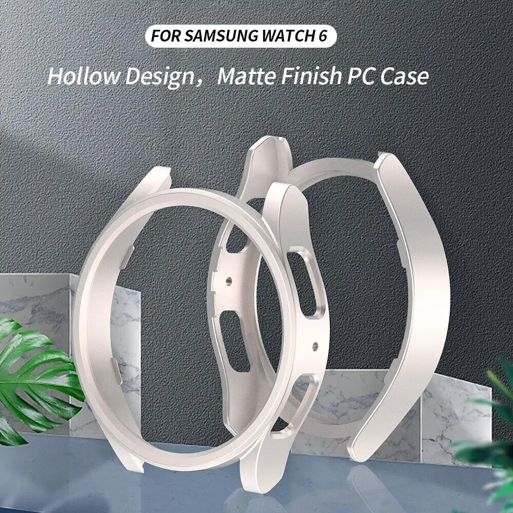 من الصعب جوفاء الإطار واقية الوفير الحال ، غطاء لسامسونج غالاكسي ساعة 6 الكلاسيكية ، الكمبيوتر ، 40 مللي متر ، 44 مللي متر ، 43 مللي متر ، 47 مللي متر