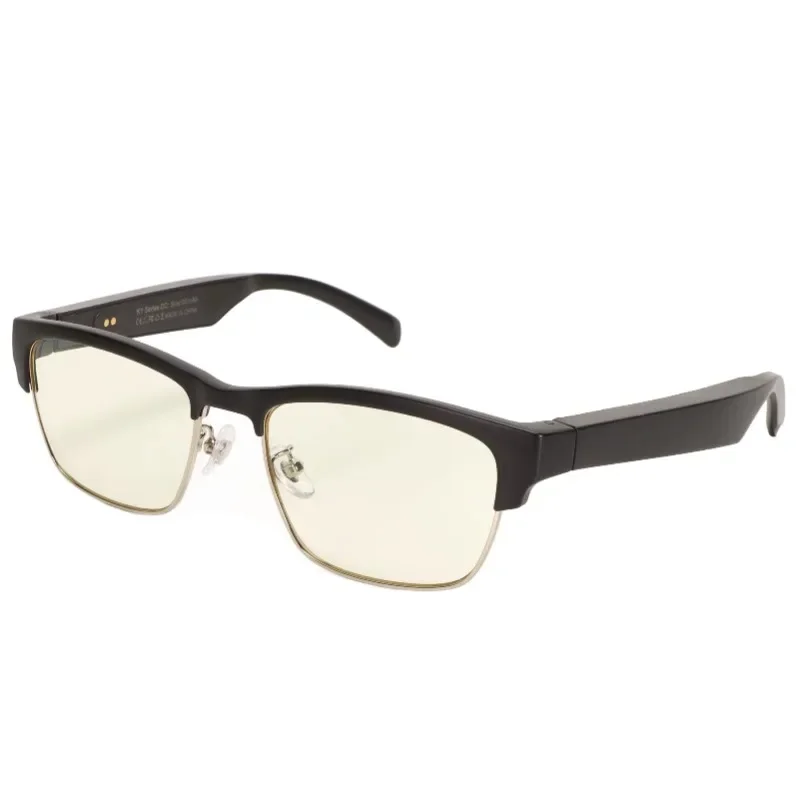 

Smart Glasses, Touch Switch Bone Conduction Stereo Glasses Music Eye Protection and Anti Blue Light Smart Glasses