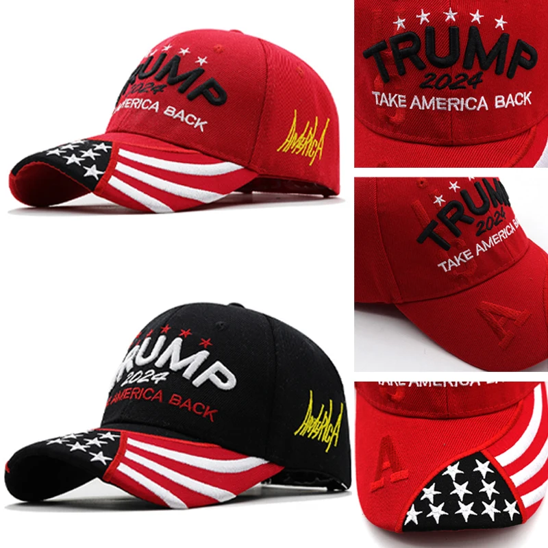 Men Baseball Cap For Trump Embroidery Cap USA Flag Baseball Caps Donald Keep America Great 3D Letter Embroidery President Hat