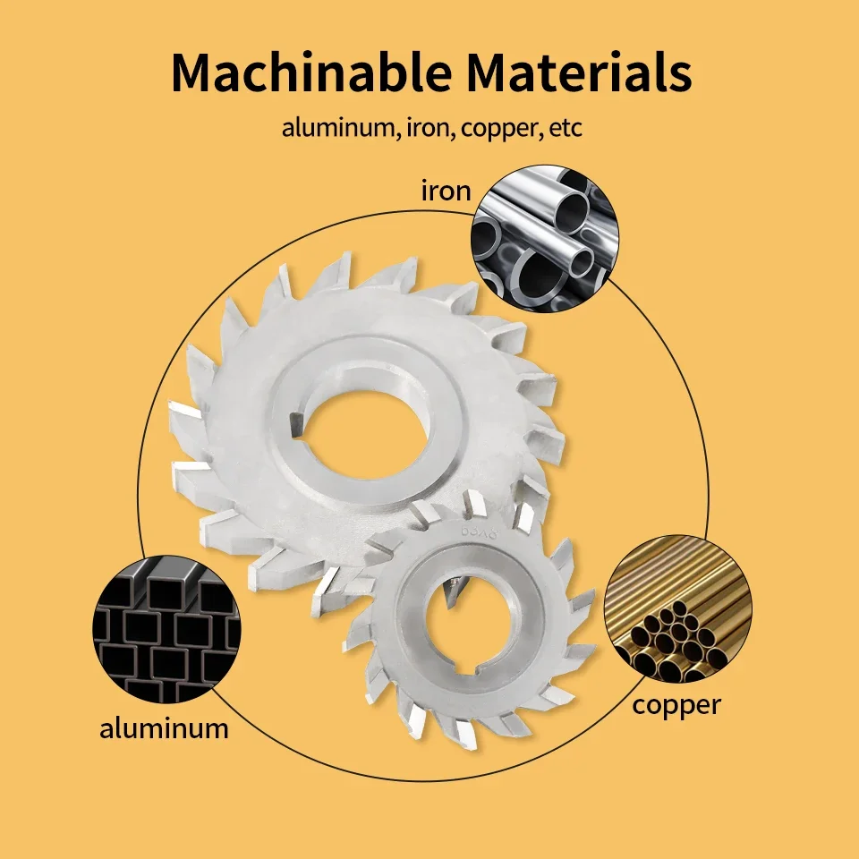 RIGTIP Üç Taraflı Endekslenebilir Disk Testere Freze Alaşımlı Tungsten Çelik Aracı CNC Bıçak İşleme Düz Karbür Araçları