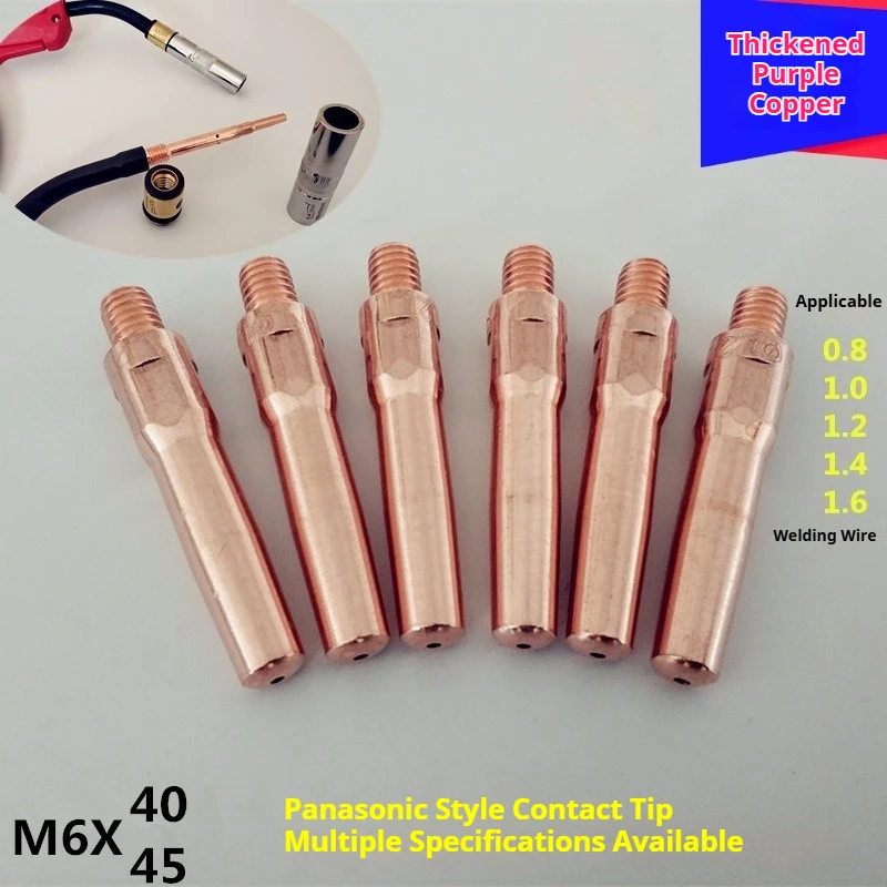 

Pure Copper Welding Contact Tip 200A 350A 500A MIG Welding Nozzle Gas Shielded Welding Torch Parts
