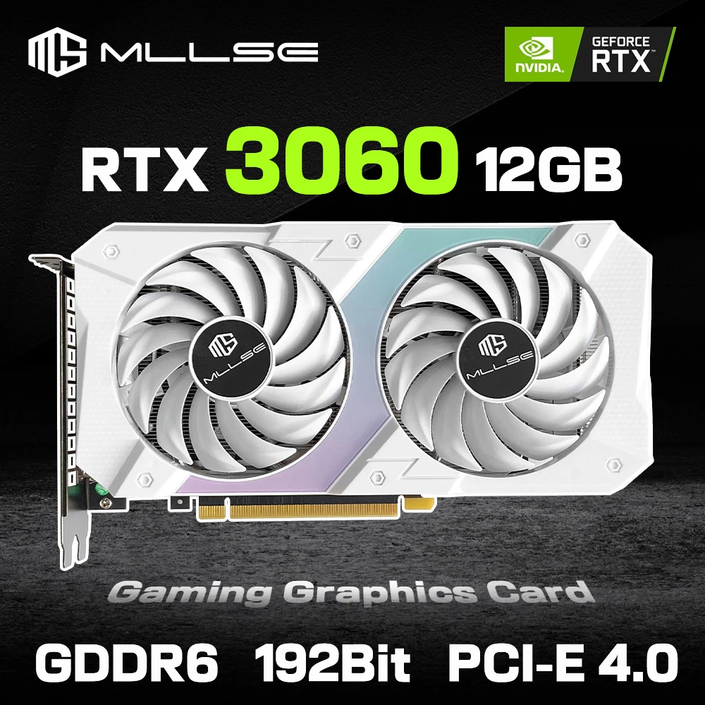 MLLSE Graphics Card RTX 3060 12GB Placa De Video GAME NVIDIA GPU GDDR6 192bit HDMI*1 DP*3 PCI Express 4.0 x16 rtx3060 12gb