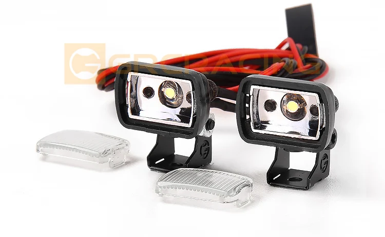 Grc 15mm Quadratische Led-leuchten Scheinwerfer Suchscheinwerfer Rücklicht Für 1/10 Rc Auto Trx4 Defender Bronco Trx6 Axial Scx10 D90 d110 G157nw – Detail 4
