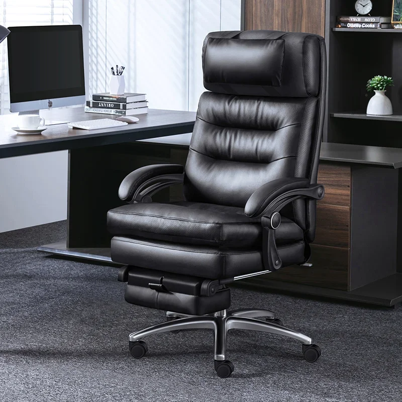 Accent Leather Office Chair Desk Armrest Computer Office Chair Ergonomic Comfortable Cadeira De Escritorios Home Furniture