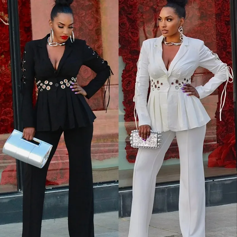 

2 Piece Women Sets Dashiki African New Arrival Autumn Winter Matching Sets Two Pieces Sets Top Pants Suits Outfits Clothing
