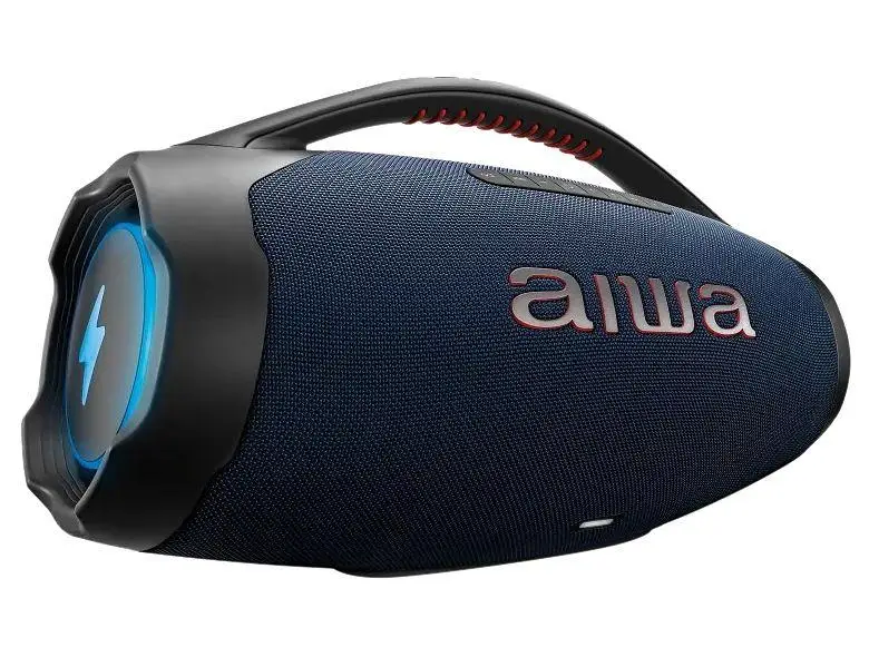 Caixa de Som Aiwa Boombox Light Plus AWS-BBS-01-LBL Bluetooth Ativa Portátil 200W USB - Bivolt