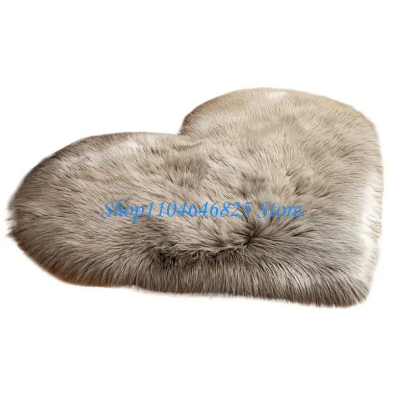 Heart Faux Fluffys Rugs Bedroom Fluffys Fuzzy Area Rugs Sheepskin Rugs Carpets Throw Shags Rugs Sofa Decoration Plushes