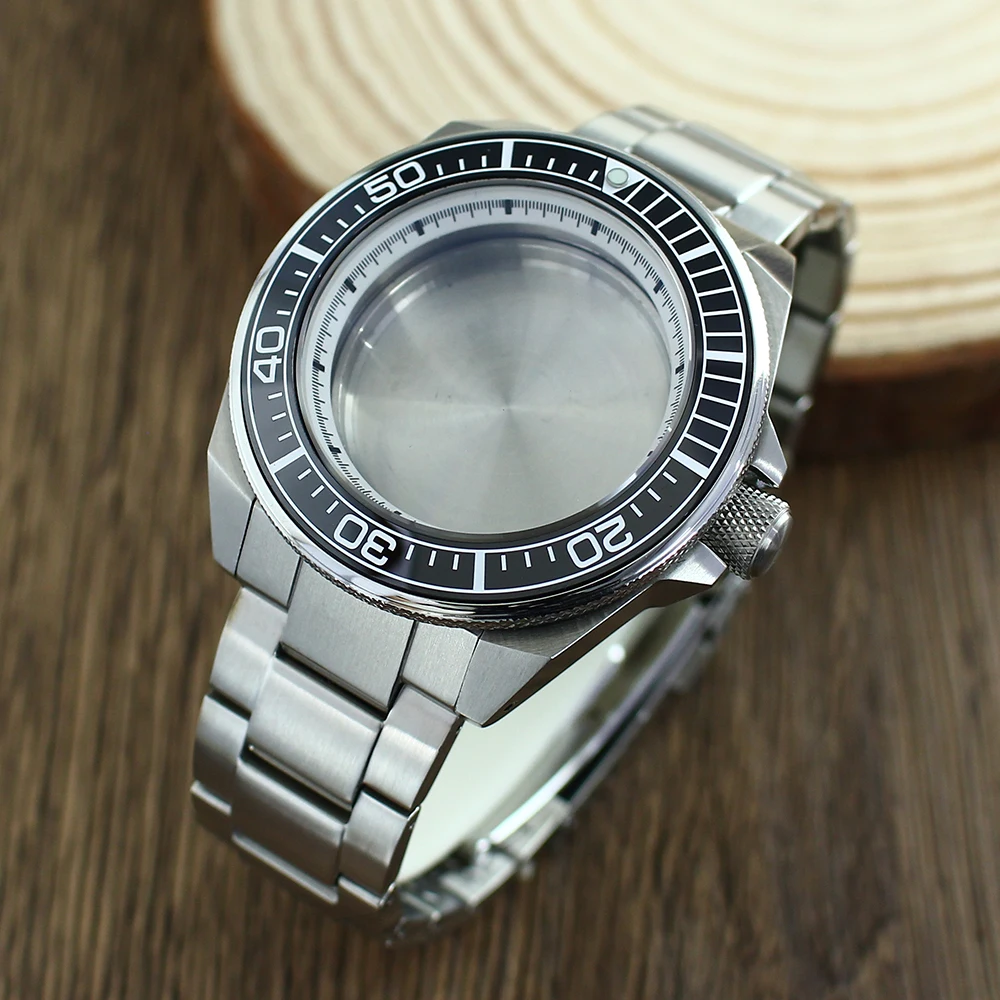 

43.8mm SKX Watch Case For PROSPEX King Samurai Series 4R35 4R36 NH35 NH36 NH38 NH72 Movement Stainless Steel Assemble DIY Part