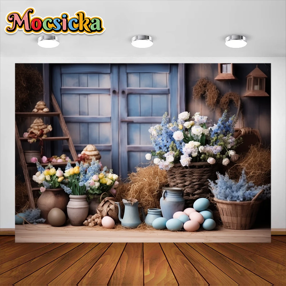 Spring Easter Photography Background Flower Garden Child Birthday Party Cake Smash Wedding Portrait Decor Photo Backdrop Studio