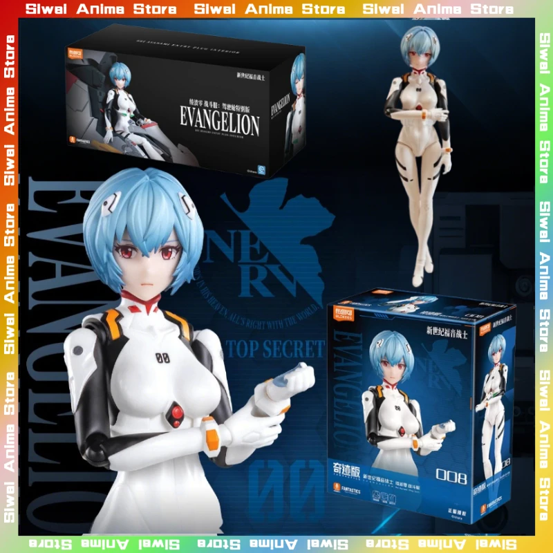 

Blokees NEON GENESIS EVANGELION Rei Ayanami Battledress Miracle Version Figurines Anime Model Toys Collectible Desktop Gift