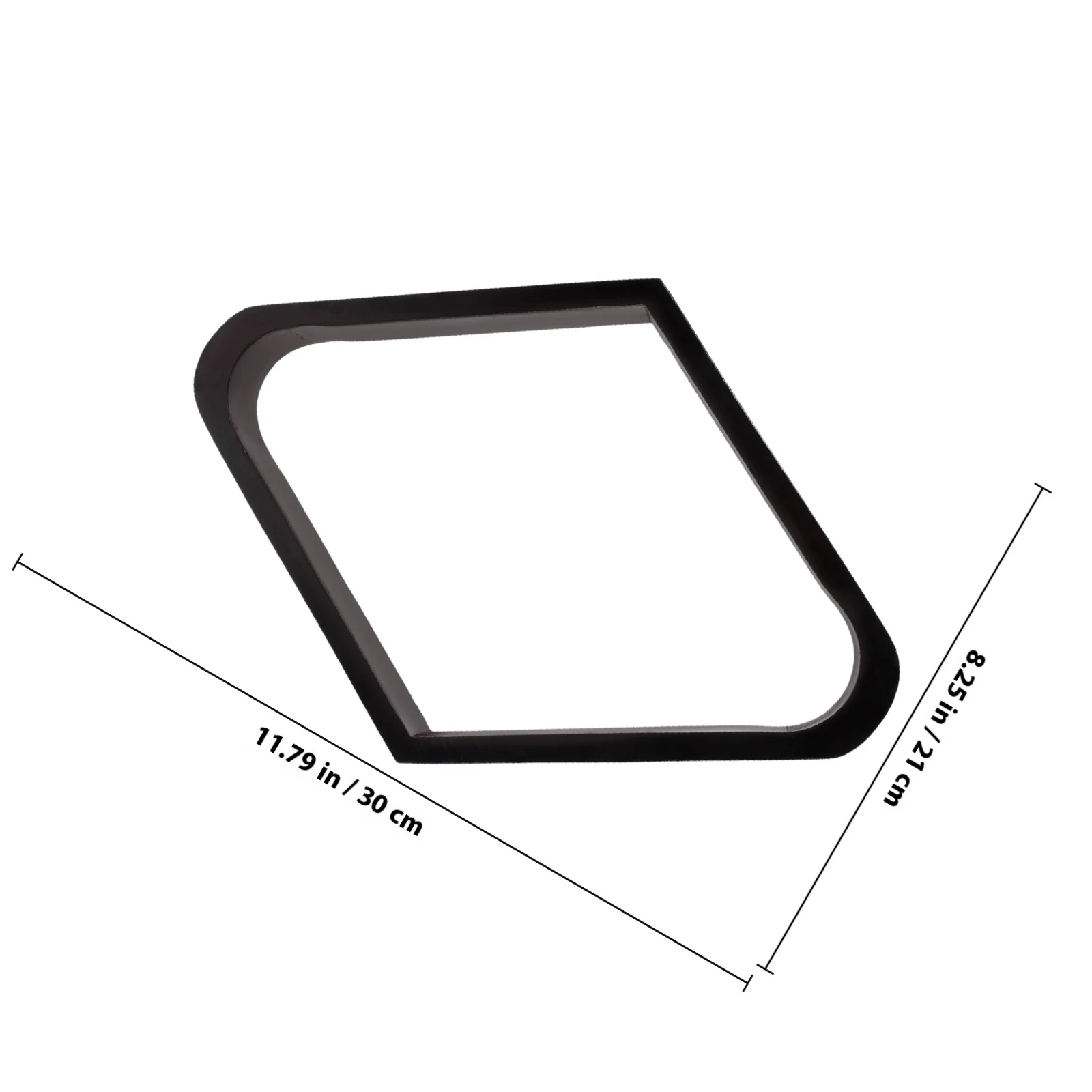 プレミアムウッドビリヤード菱形ラックプールテーブルボールホルダー強化された丸みを帯びたエッジは標準ボールにフィットポータブルゲームツール