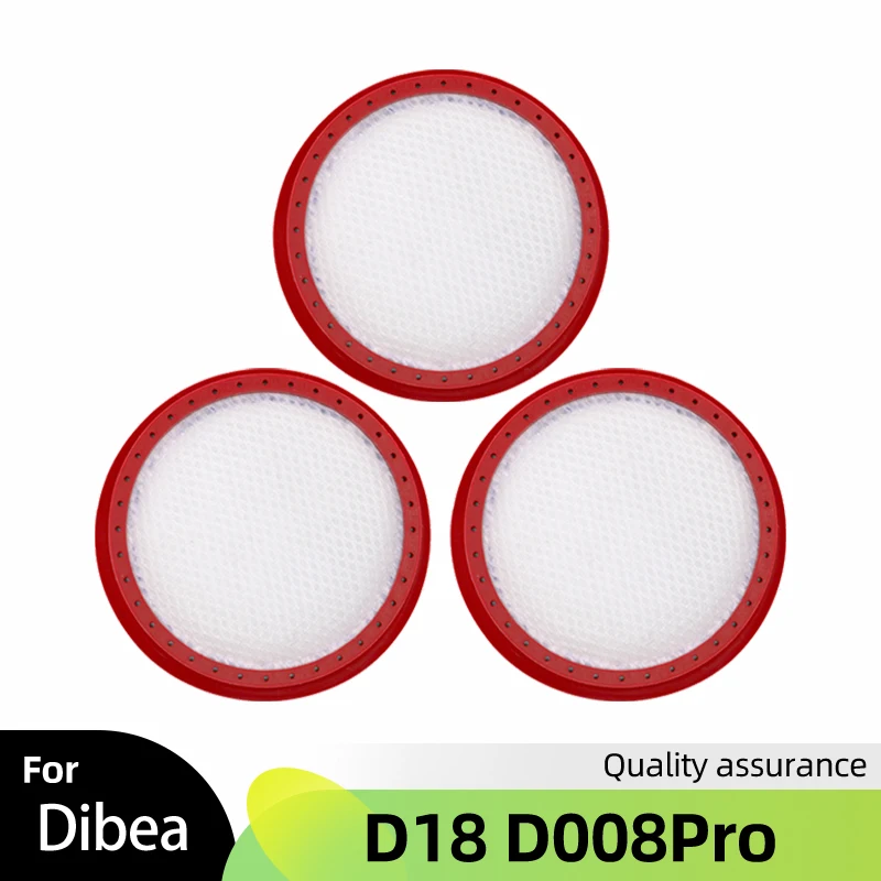 طقم مرشح قابل للإزالة لقطع غيار Dibea D18 D008Pro مكنسة كهربائية قطع غيار ملحقات مرشح استبدال