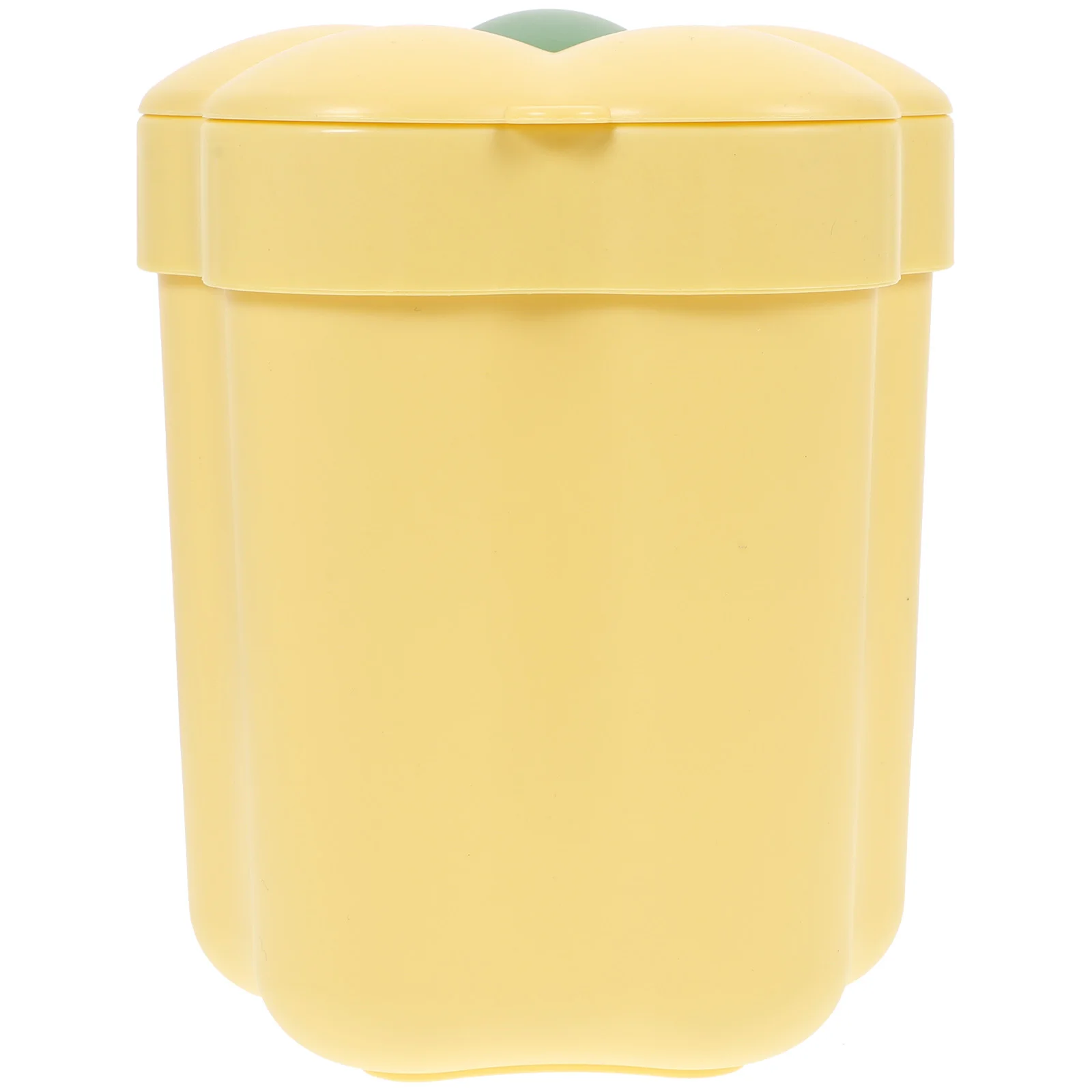 

Creative Flower Design Trash Bin for Desktop Use Compact Garbage Can with Cover Ideal for Office Bedroom Living Room Convenient