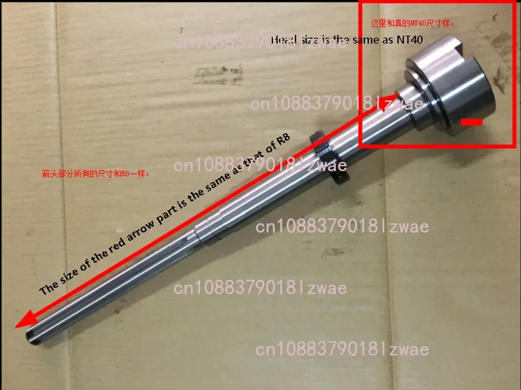 1 st Rocker Freesmachine As Spindel Montage R8 Conversie NT40 Spindel Assy Verticale CNC Mill Deel