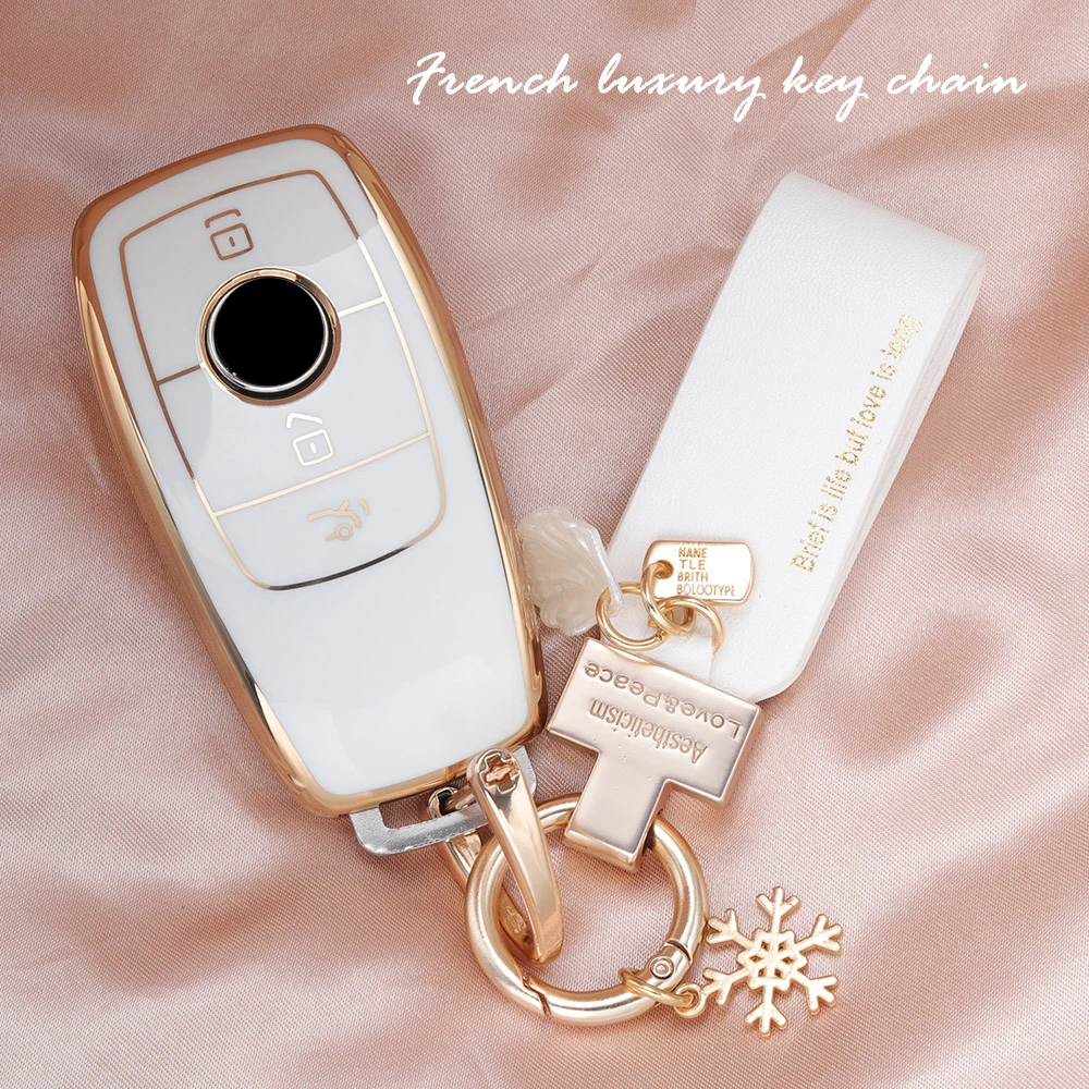 غطاء لمفتاح السيارة لسيارة Mercedes Benz A E C CLA CLS G S SL GLB GLC GLA GLS GLE Class W204 W212 SLK SLC AMG Clk EQB EQC EQS