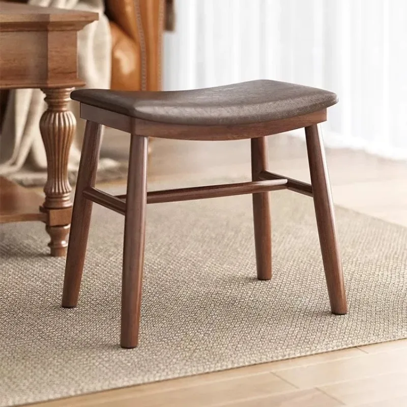 Sophisticated Retro Vanity Stool Simple Design Without Vanity Stool Backrest Home Furniture Taburete De Maquillage ZY40HZD