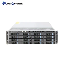 Stable Huge Storage 16 bays 3U Hotswap Rack Case NVR NAS Server Chassis L=560mm Support Max 12*10.5