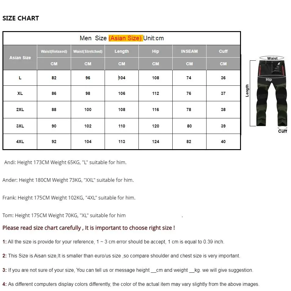 NUONEKO Mens Thick Fleece Soft Shell Hiking Pants Winter Warm Outdoor Waterproof Windproof Trekking Camping Skiing Trousers PM64