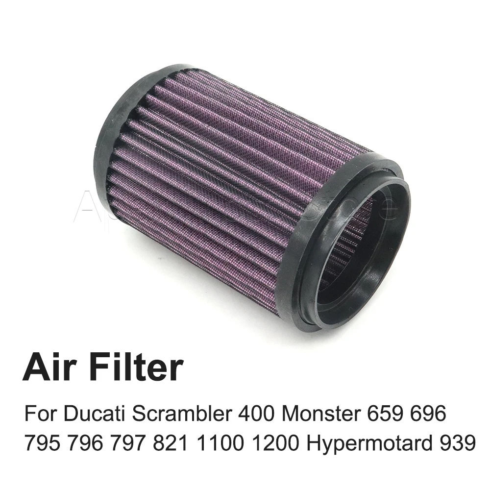 

For Ducati Scrambler 400 Monster 659 696 795 796 797 821 1100 1200 Hypermotard 939 950 SP High Flow Air Filter Intake Cleaner