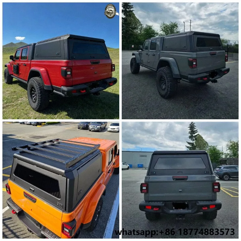 Factory Direct 1 MOQ Premium  Waterproof Long Lasting Pickup Canopy Hardtop Truck Topper Bed Cap No-Drill  GLADIATOR