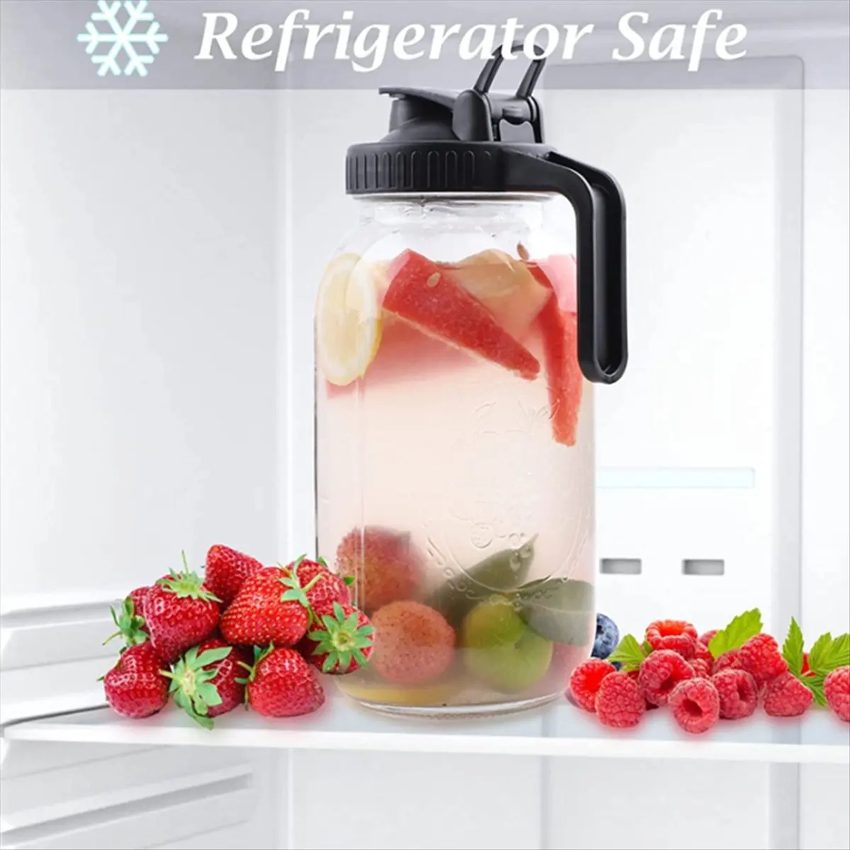 ماكينة تحضير القهوة الباردة 64 أونصة إبريق المشروب البارد مع فلتر كثيف للغاية من الفولاذ المقاوم للصدأ لقهوة المشروب المثلج والشاي المثلج-A #5