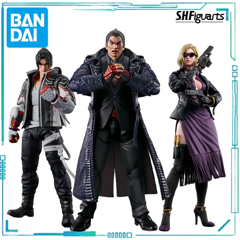 

BANDAI Genuine S. H. Figuarts Series Iron Fist 8 Series Nina Williams and Mishima 18 and Fengjian Ren Movable Model Collectibles