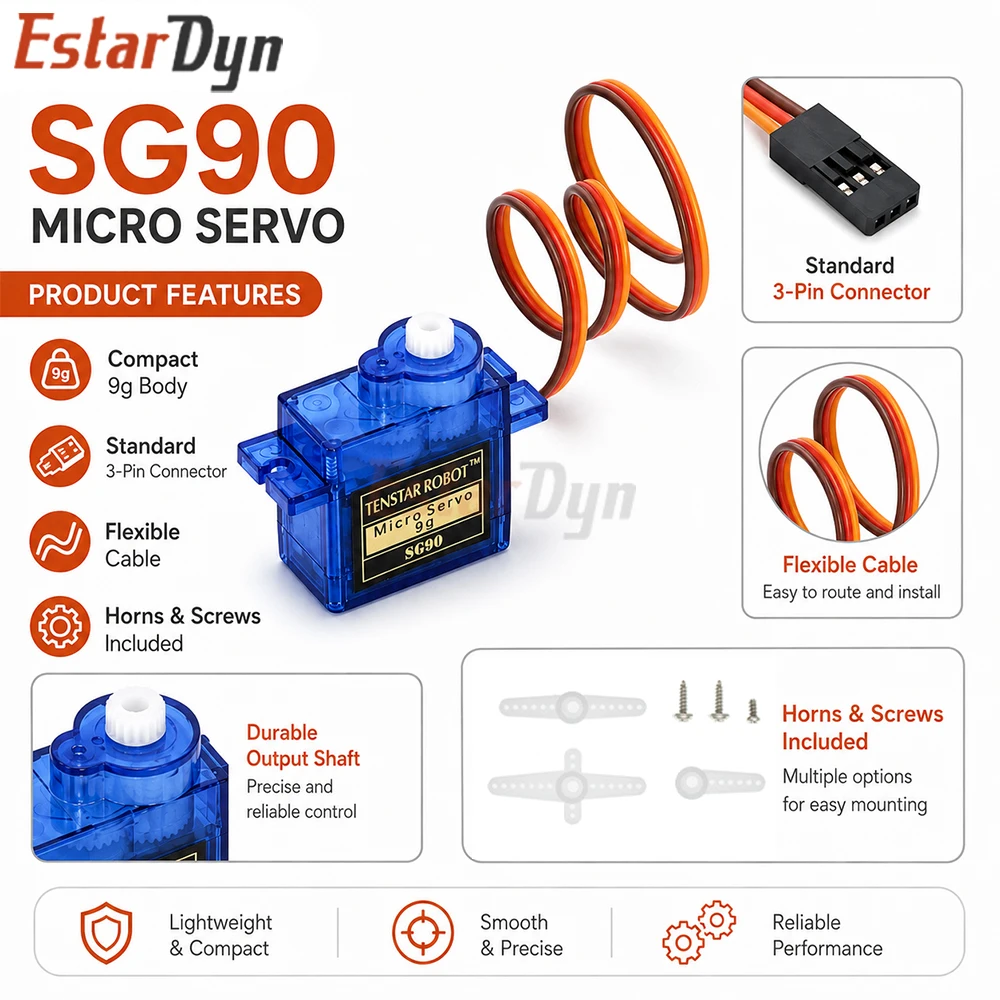 Estardyn SG90 Pro 9g Micro Ser - Servo Sg90 review and price