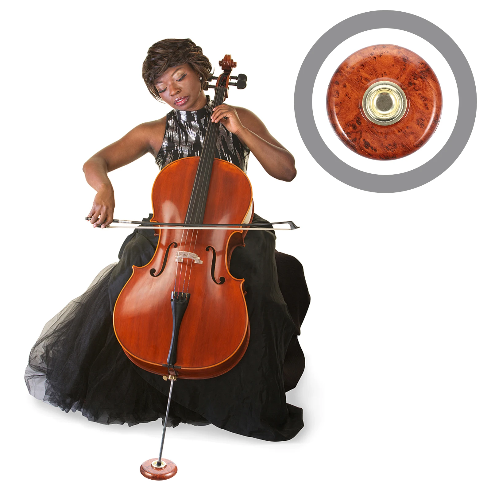 

Non-slip Mat Anti Grip Cello Anchor Rest Anti- Slide Stand End-pin for Holder Replace