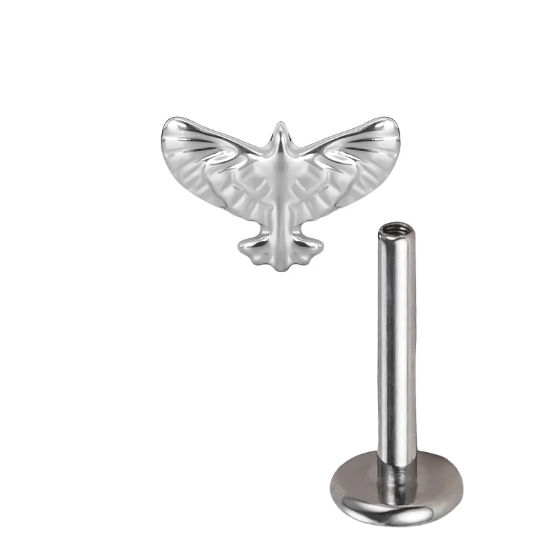 ASTM F136 Titanium Airplane Stud Earrings