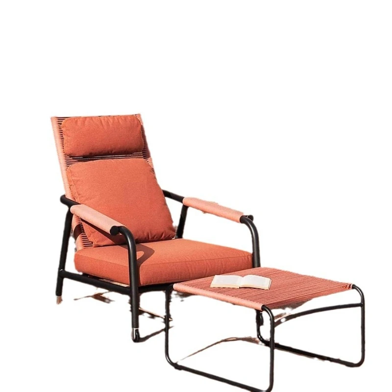 Outdoor balcony sofa, rattan garden courtyard three-piece coffee table combination
