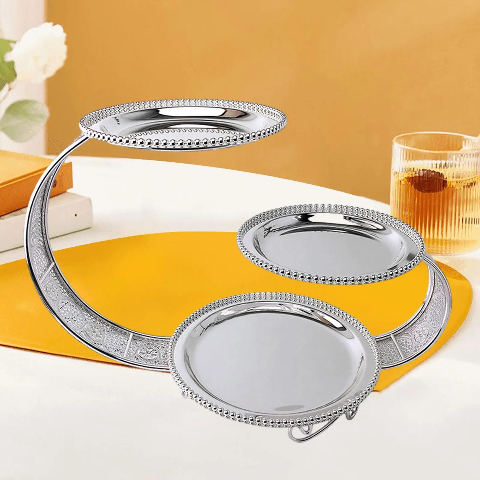 

Cake Stand Rack Serving Tray Modern 3 Tiers for Wedding Event Celebration