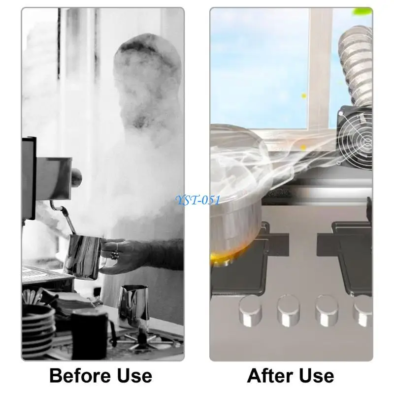 

E15A 6'' Smoke Absorber Exhaust Fan Smoke Removal Enhances Air Circulation
