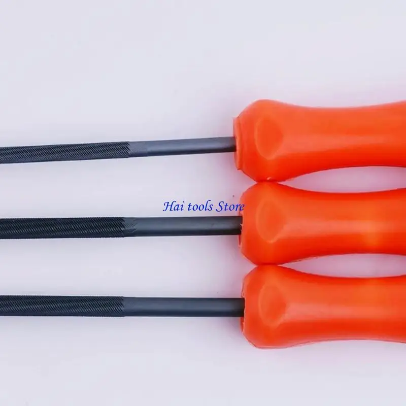 

X37E Chainsaw Sharpening File Quenched For Hardness Featuring Nonslip Handle Available In Size 4.0mm 4.8mm 5.5mm