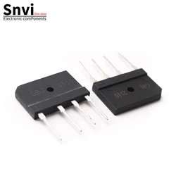 Snvi 5 uds puente rectificador de diodo DIP GBJ1510 GBJ2510 GBJ3510 GBU1510 Kit rectificador