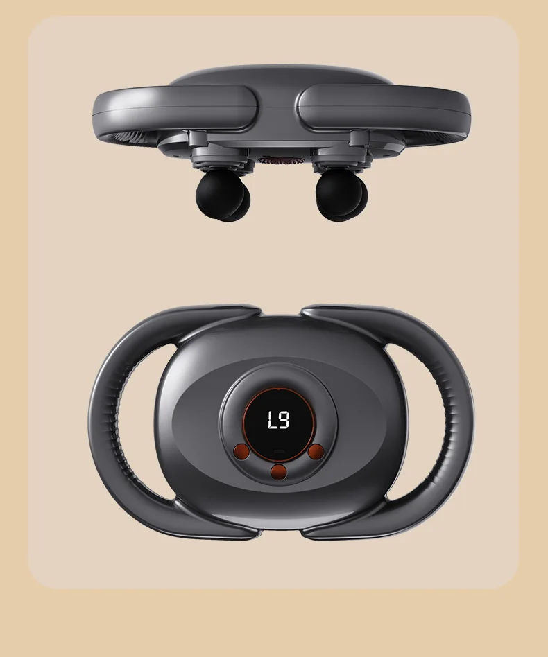 مسدس تدليك العضلات بستة رؤوس للكتف والرقبة والظهر، مسدس تدليك متعدد الوظائف للمنزل