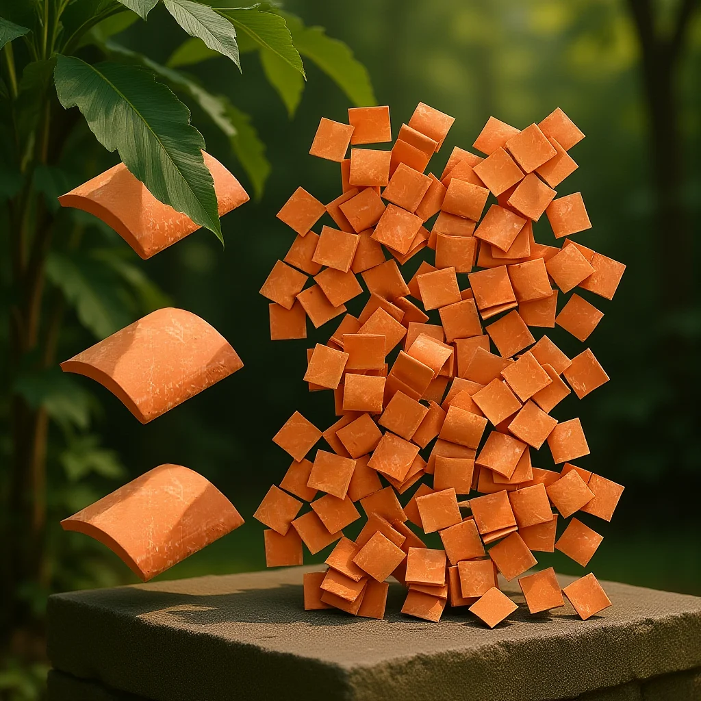 

80 шт. миниатюрных имитационных кровельных плиток для самостоятельного изготовления, декоративные элементы для песочницы, микроландшафта, мини-дома