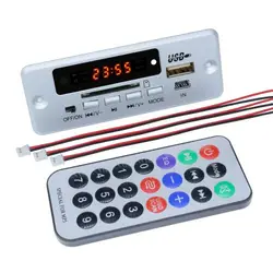 5V MP3 Bluetooth Decoder Board 2*3W Amplifier Module with Radio FM SD USB Radio Audio Module MP3 /WMA / WAV / FLAC / APE