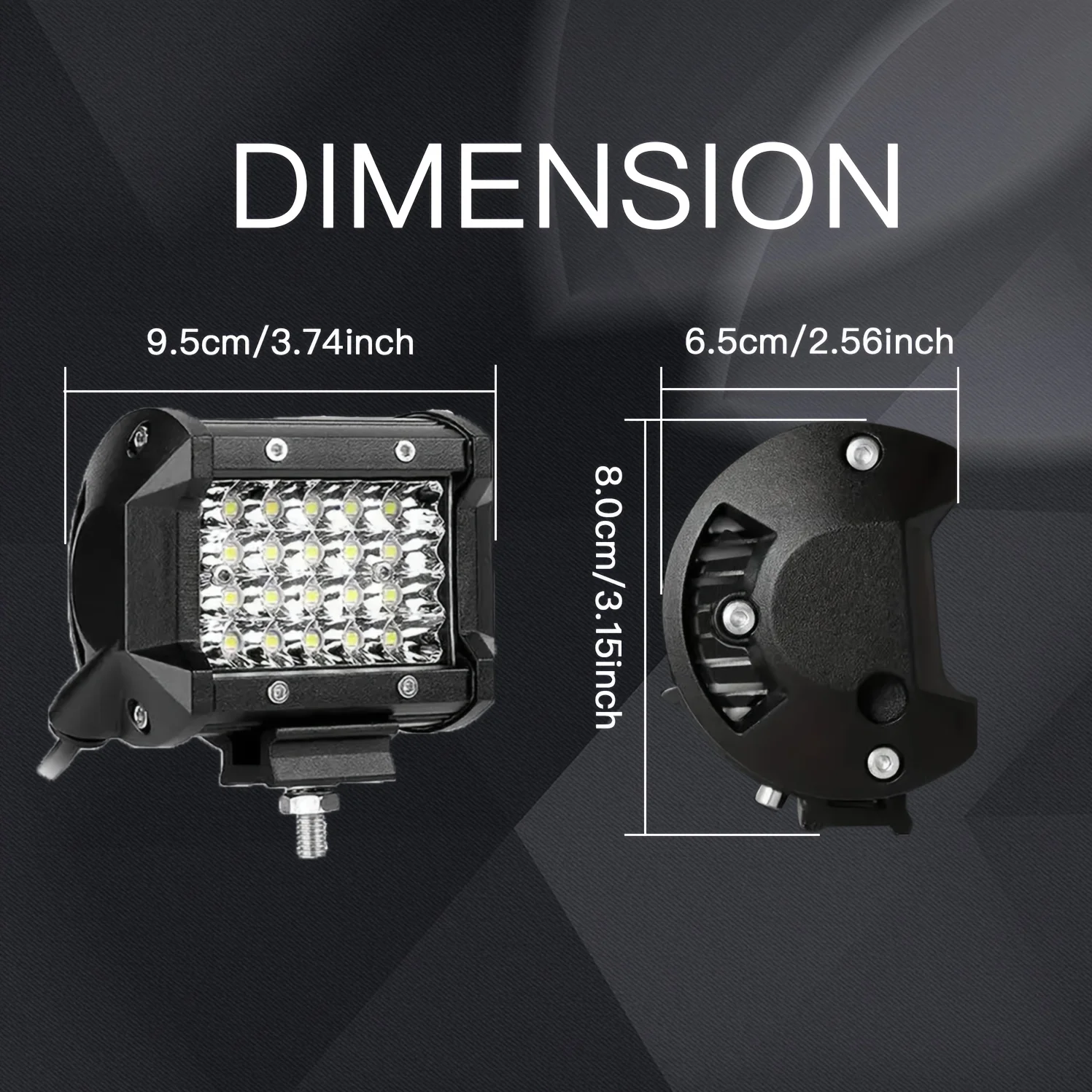 2Pcs 10.16Cm Triple… - image