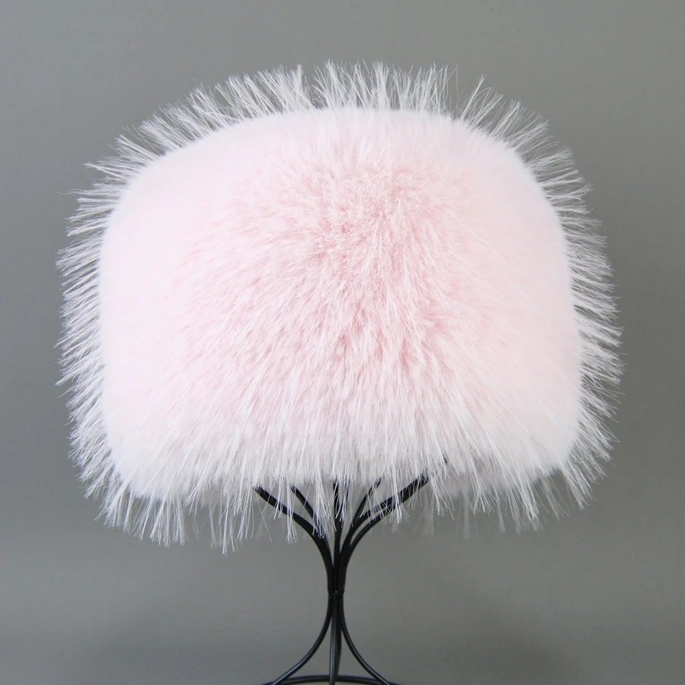 Autumn and Winter 2024 New Women\'s Fashion False Raccoon Fur Cap Russian False Fur Hat False Raccoon Fur Hats Dome Mongolian Hat