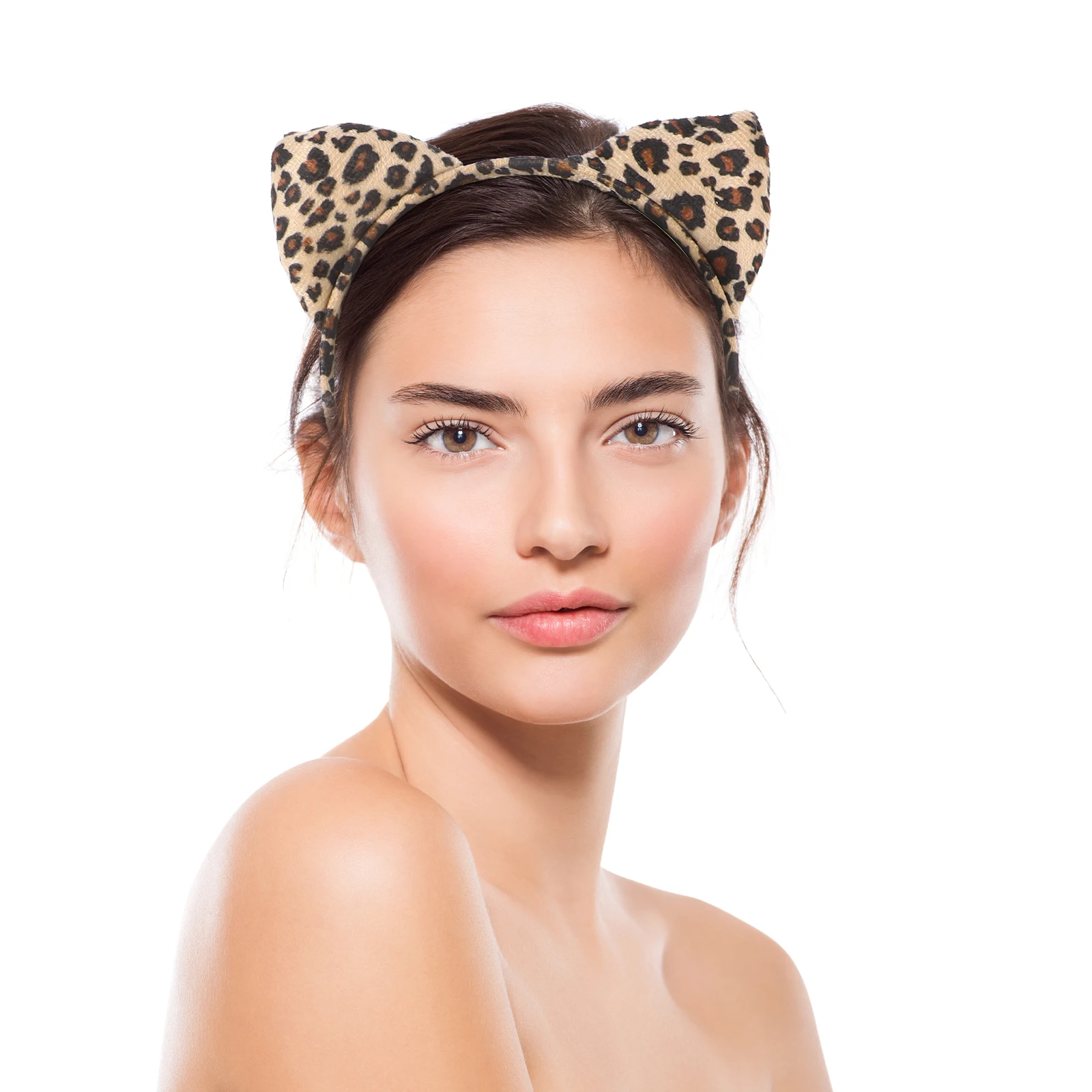 

1 set 1 Set Leopard Ear Cosplay Costume Party Prop Tail Bowtie Mask Masquerade Halloween Roleplay Outfit For Adults s Lovers