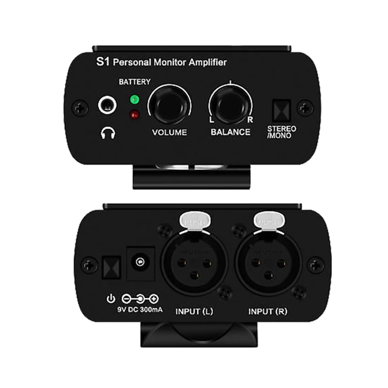 S1 Wireless Monitor Personal Headphone Amplifier In Ear Amp IEM System Professional For Stage Performance Easy Install EU Plug