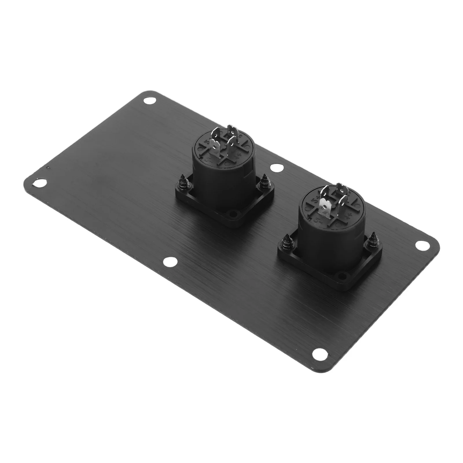 

Aluminum Alloy Junction Box Dual 4-Pin Xlr Connector Plate For Stage Speaker Terminal Board Speaker Wiring