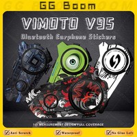 Motorcycle Helmet Bluetooth Headset Stickers Decorative Decals Waterproof For Chinese Version VIMOTO V9S V9X Vimoto v9s v9x